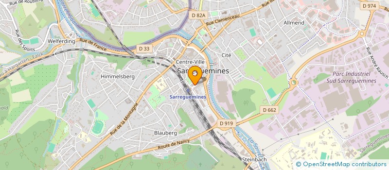 localisation de l'entreprise FLOMEL à SARREGUEMINES