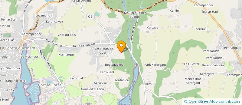 localisation de l'entreprise FLONATLOU  LA FORET-FOUESNANT