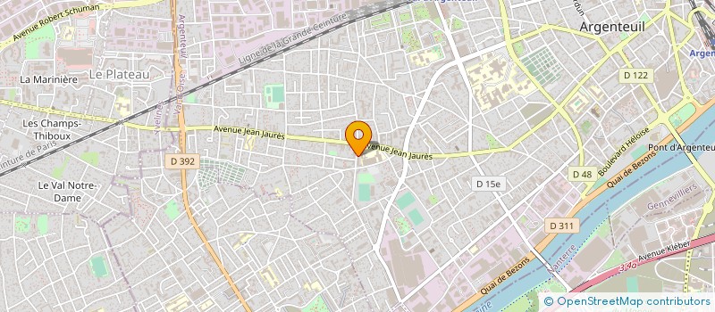 localisation de l'entreprise FLONIA à ARGENTEUIL