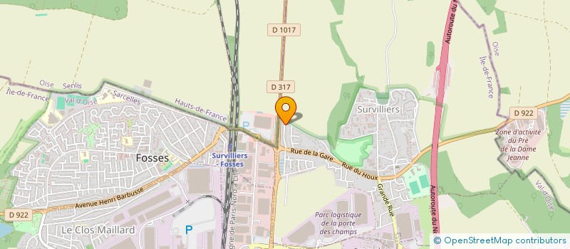 localisation de l'entreprise FLONS-FLONS MUSETTE  SURVILLIERS