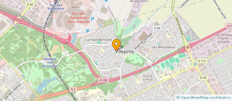 localisation de l'entreprise FLOORBALL CLUB DE VILLEPINTE à VILLEPINTE