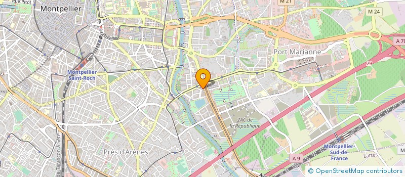 localisation de l'entreprise FLOORS IMMOBILIER à MONTPELLIER