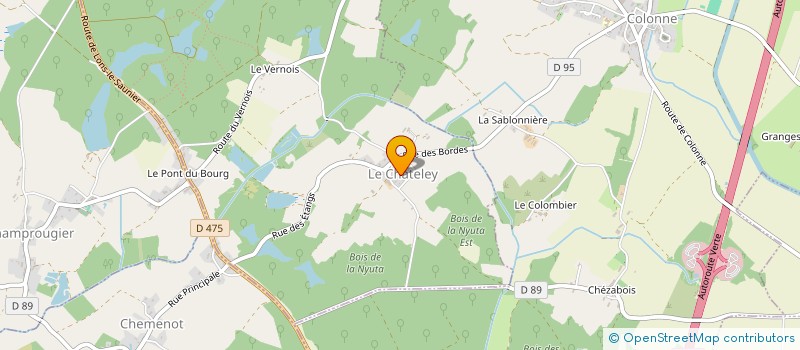 localisation de l'entreprise FLOPAT  LE CHATELEY