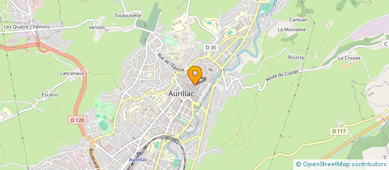 localisation de l'entreprise FLOPHIE à AURILLAC