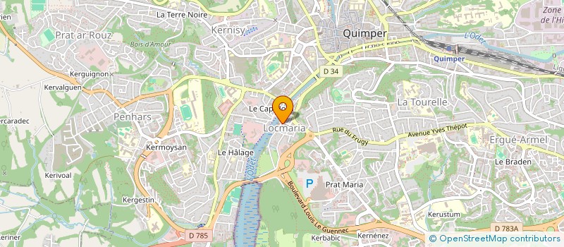 localisation de l'entreprise FLOPIE à QUIMPER