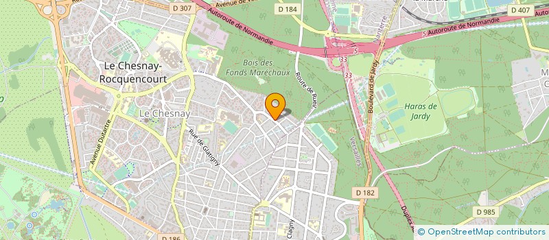 localisation de l'entreprise FLOPPYLOG  LE CHESNAY-ROCQUENCOURT