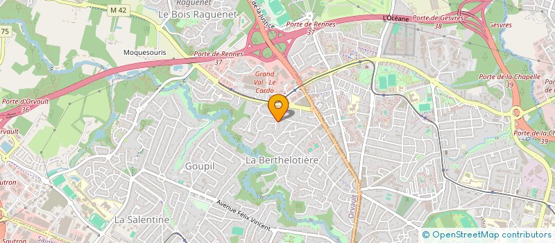 localisation de l'entreprise FLOR'ESSOR à ORVAULT