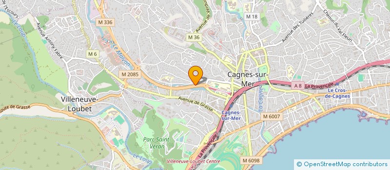 localisation de l'entreprise FLOR II à CAGNES-SUR-MER