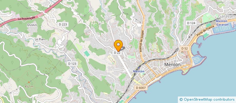 localisation de l'entreprise FLOR'IMMO à MENTON
