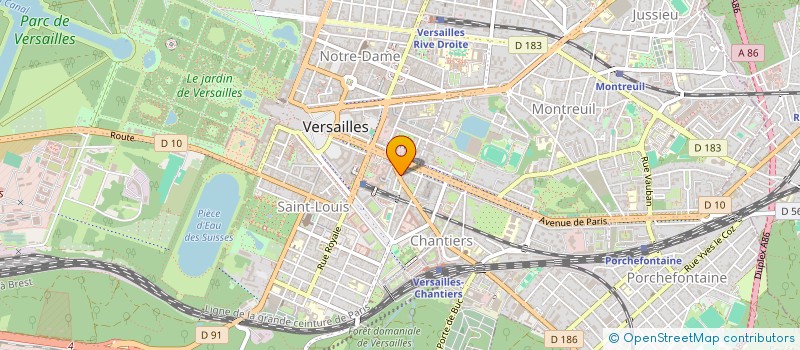 localisation de l'entreprise FLORA  VERSAILLES