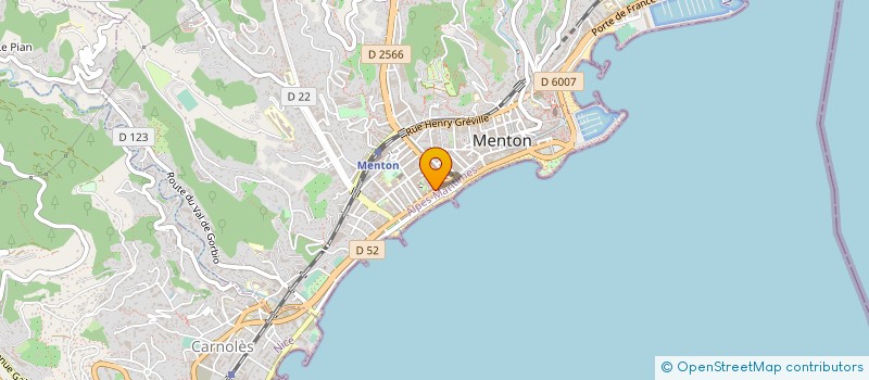 localisation de l'entreprise FLORA à MENTON