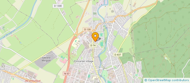 localisation de l'entreprise FLORA  PONTARLIER