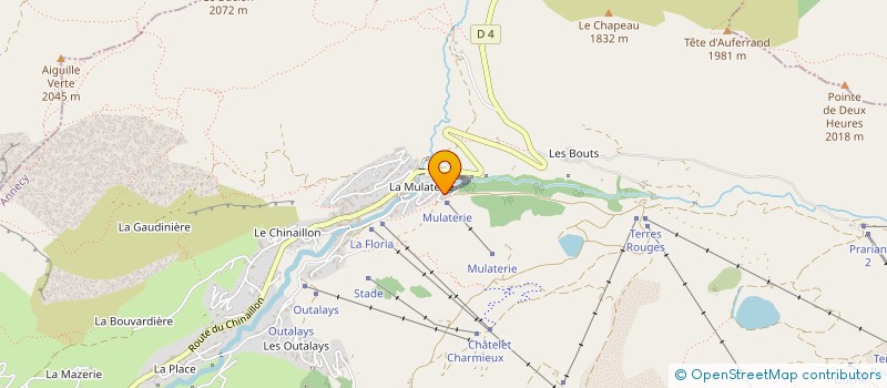 localisation de l'entreprise FLORA  LE GRAND-BORNAND