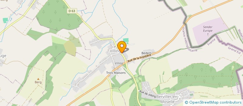 localisation de l'entreprise FLORA  VILLING