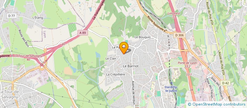 localisation de l'entreprise FLORA  DARDILLY