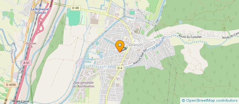 localisation de l'entreprise FLORA  ORAISON