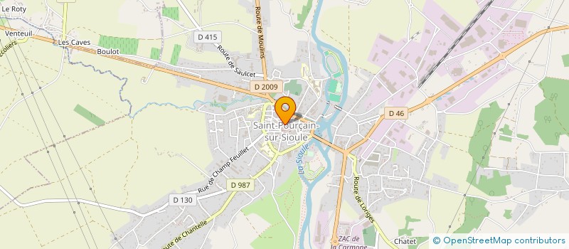 localisation de l'entreprise FLORA & LOUIS à SAINT-POURCAIN-SUR-SIOULE