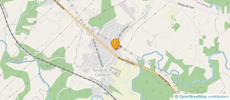 localisation de l'entreprise FLORA-LYS40  SAUGNAC-ET-CAMBRAN