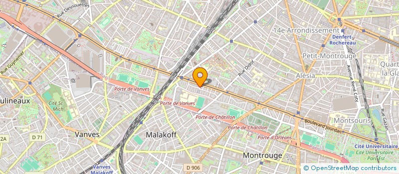 localisation de l'entreprise FLORA TRISTAN LA REGIE DE QUARTIER DU 14EME  PARIS