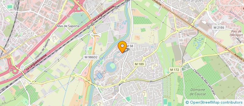 localisation de l'entreprise FLORAL à LATTES