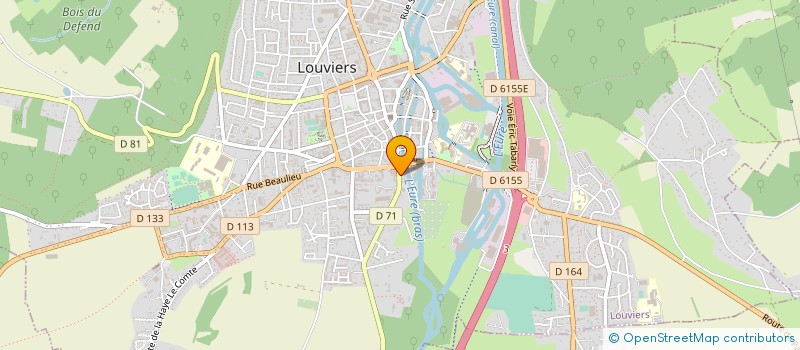 localisation de l'entreprise FLORAL ART'S à LOUVIERS
