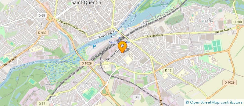 localisation de l'entreprise FLORALE PAYSAGE à SAINT-QUENTIN