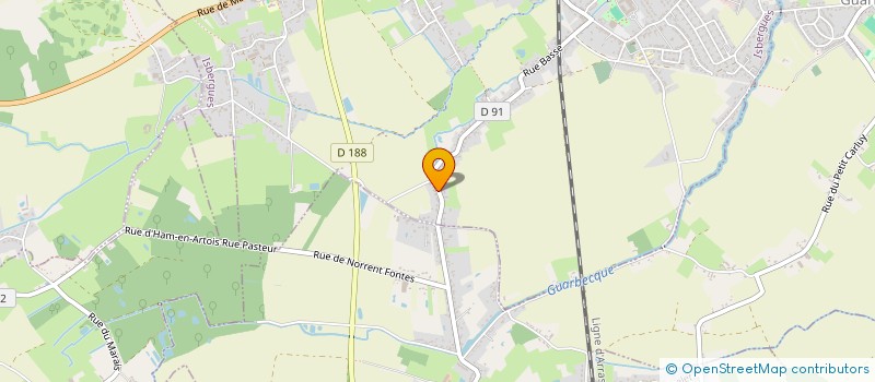 localisation de l'entreprise FLORALI  ISBERGUES