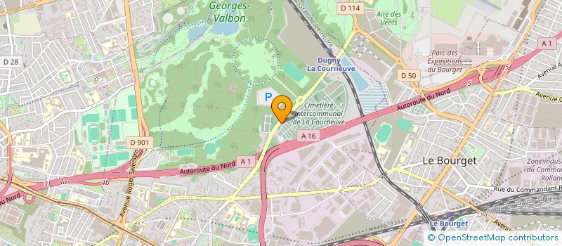localisation de l'entreprise FLORALIA à LA COURNEUVE