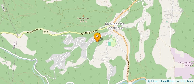localisation de l'entreprise FLORALIE  MEOUNES-LES-MONTRIEUX