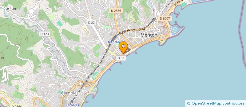 localisation de l'entreprise FLORALIES à MENTON