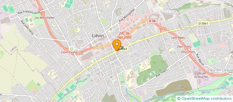 localisation de l'entreprise FLORALIGNE à LIEVIN
