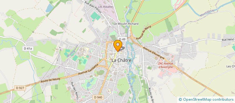 localisation de l'entreprise FLORALYNE à LA CHATRE