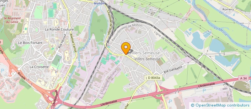 localisation de l'entreprise FLORAMA'S  VILLERS-SEMEUSE