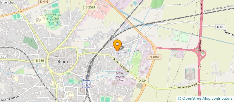 localisation de l'entreprise FLORAN COUILLIN FINITIONS  RIOM