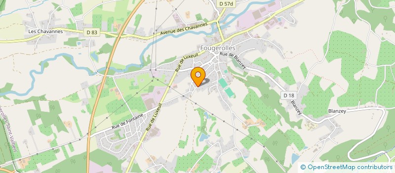 localisation de l'entreprise FLORANAT  FOUGEROLLES-SAINT-VALBERT