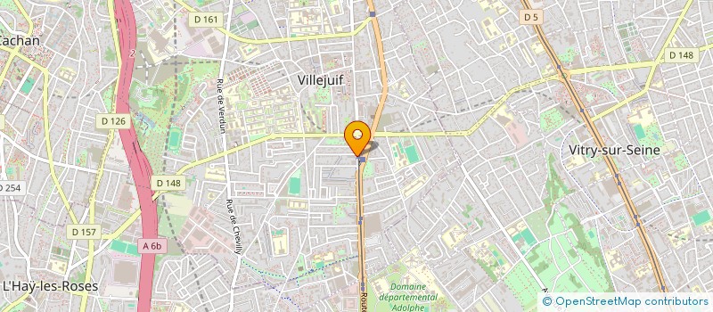 localisation de l'entreprise FLORANE à VILLEJUIF