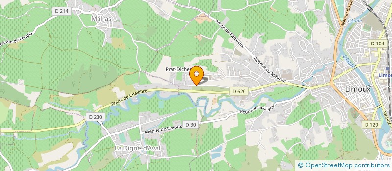 localisation de l'entreprise FLORANE  LIMOUX