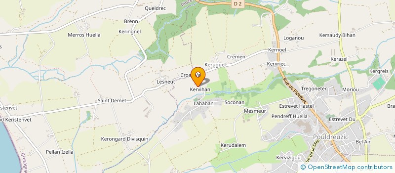 localisation de l'entreprise FLORANE  POULDREUZIC