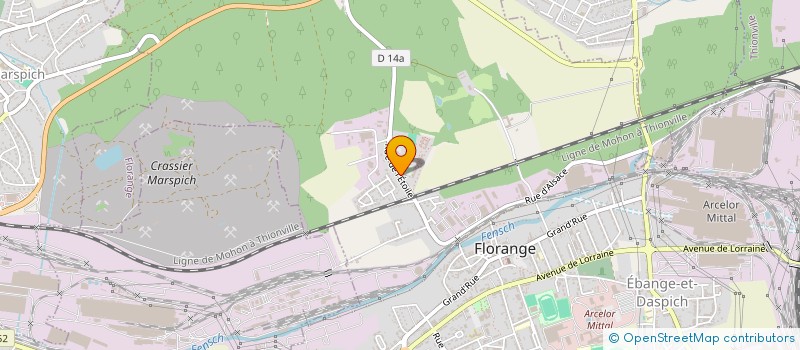 localisation de l'entreprise FLORANGE FOOTBALL CLUB FFC  FLORANGE