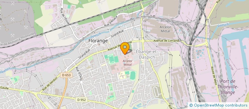 localisation de l'entreprise FLORANGE OLYMPIC CLUB ATHLETISME  FLORANGE