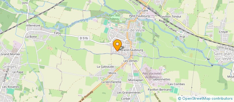 localisation de l'entreprise FLORANGERE  PONT-DE-VEYLE