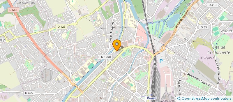 localisation de l'entreprise FLORANOR à DOUAI