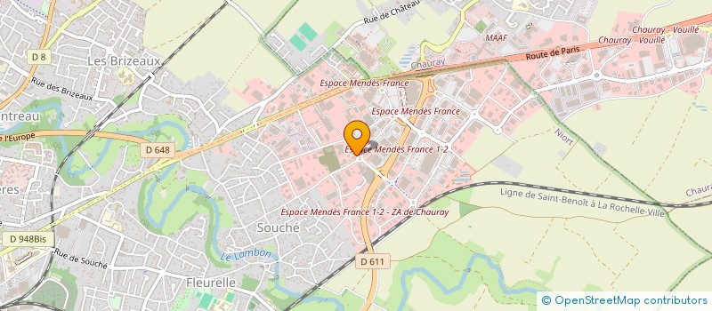 localisation de l'entreprise FLORAPAUL à NIORT