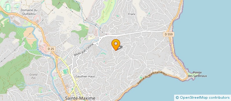 localisation de l'entreprise FLORAPH à SAINTE-MAXIME