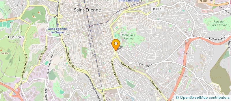 localisation de l'entreprise FLORASSE  SAINT-ETIENNE