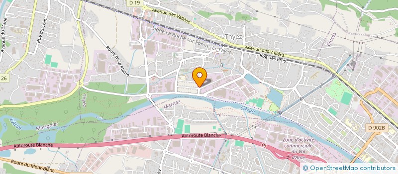 localisation de l'entreprise FLORASSUR  THYEZ