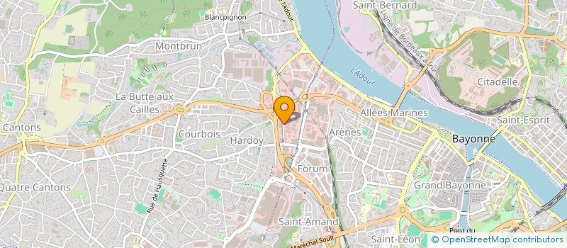 localisation de l'entreprise FLORASUD à ANGLET