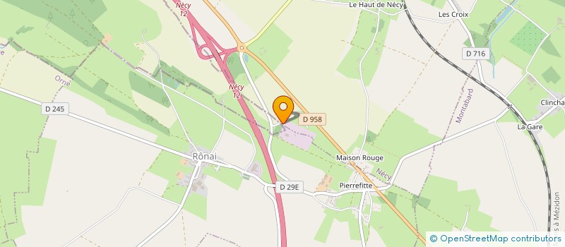localisation de l'entreprise FLORAUR BOURGUEBUS à NECY