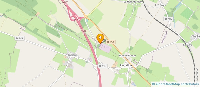 localisation de l'entreprise FLORAUR CROCY à NECY