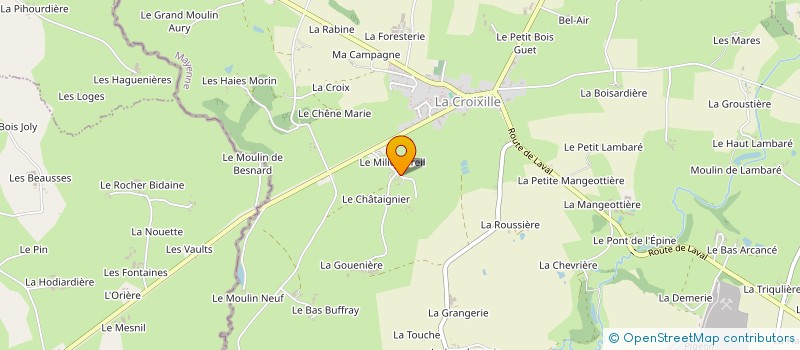 localisation de l'entreprise FLORAVENUE  LA CROIXILLE